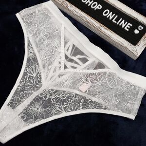 Victoria's Secret embroidered high waist thong